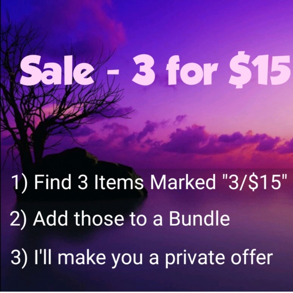3/$15 🍎 SALE